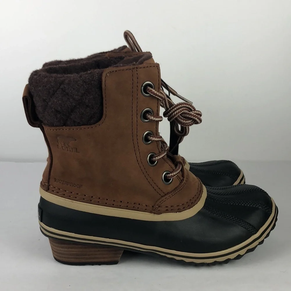NEW Sorel Slimpack 2 Lace Up Ankle Boots Booties 5